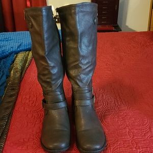 Winter Faux Fur Lined Brown Boots